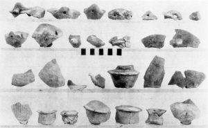 Sherds from Salame (top row) and Koutsokera (E.M.I and II).