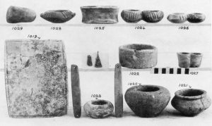 Drakones, stone vessels, etc.