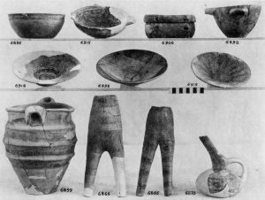 Platanos, clay vases (E.M.II to M.M.I).