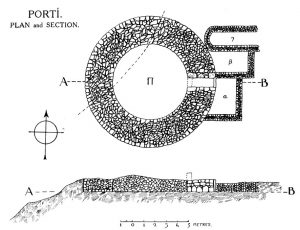 Porti. Plan and section.