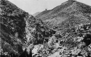 Reitweg zwischen Vavkeri und Enklovi. Steinwüste.