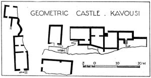 Geometric Castle at Kavousi (after A.J.A., 1901, 139, Fig. 5)