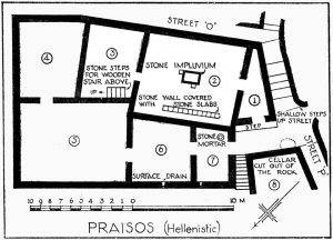 Hellenistic House at Praisos (after B.S.A., VIII, Pl. XI)