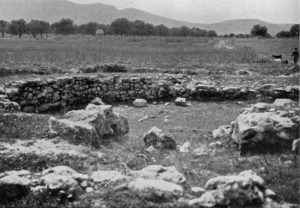 Early Minoan Tomb at Platanos. Settlement behind Filled in.