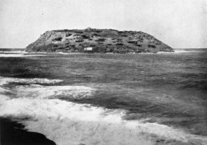 The Island of Mokhlos. Early Minoan Tombs to the Left. Early to Late Minoan Settlement to the Right