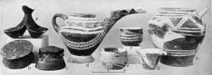 Early Minoan III Ware. d-g, Vavilike; h, Mokhlos. Imported Cycladic Ware. a-c, Pyrgos