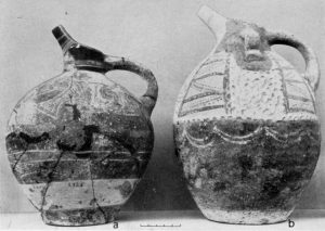 Knossos, Middle Minoan Ia Jug, a; Middle Minoan Ib Jug, b