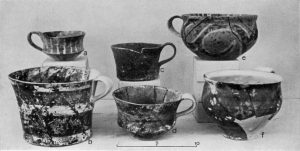 Middle Minoan II Vases from Porti (a-d) and Palaikastro (e, f)