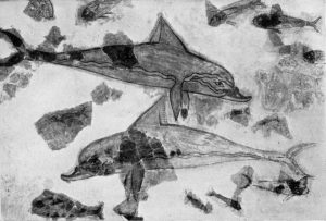 Knossos, Middle Minoan III Fresco of Dolphins from the Queen’s Megaron