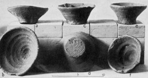 Knossos, Middle Minoan III Cups Showing Marks of the Quick Wheel