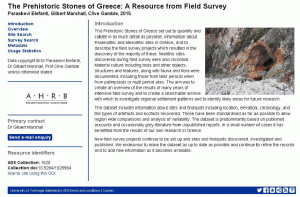 The Prehistoric Stones of Greece: a resource of archaeological surveys and sites
